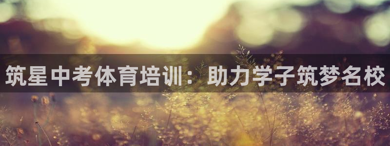 耀世娱乐挂机：筑星中考体育培训：助力学子筑梦名校