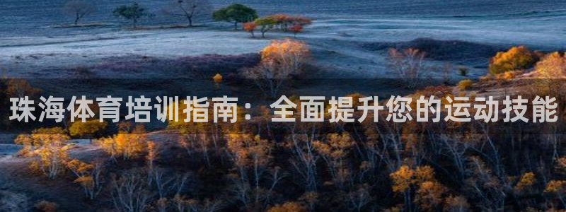 耀世娱乐总代：珠海体育培训指南：全面提升您的运动技能