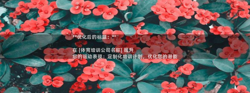 耀世圣主：**优化后的标题：**

在 [体育培训公