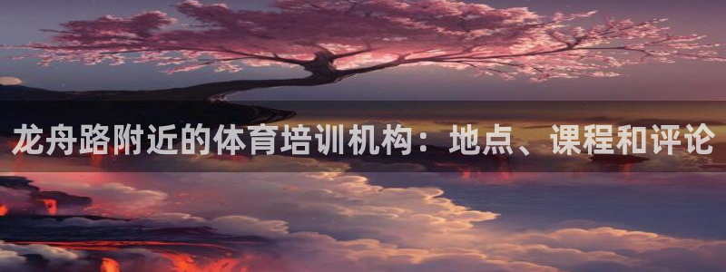 耀世是什么游戏里的人物：龙舟路附近的体育培训机构：地