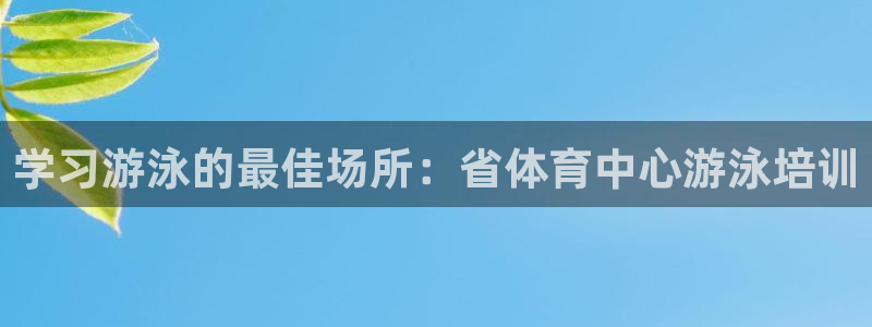 耀世平台注册网址是多少：学习游泳的最佳场所：省体育中