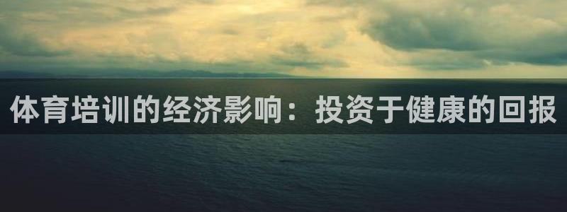耀世平台总代理是谁：体育培训的经济影响：投资于健康的